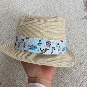 Baby sunhat with sweet animal sash